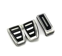 Pedales de Freno Para VW Para Transporter Para Multivan T5 T6 Caravelle Cubierta Pedal Reposapiés Freno Combustible Acero Inoxidable AT MT(Manual 3pcs)