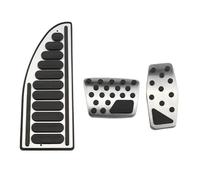 Pedales de Freno Pedales De Coche Acelerador Pedal Freno Reposapiés Cubierta Accesorios Para Jeep Para Compass 17-21 Para Renegade BU 15-23(AT with rest)