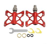 Pedales de liberación rápida compatibles con bicicleta plegable Brompton de 9/16 pulgadas, rodamientos sellados DU para evitar el polvo y la lluvia, material de aleación de aluminio (negro)