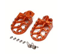 Pedales de para Motocicleta CNC MX para 50SX 2009-2022, SX-E 2020-2021, 65SX 2009-2023, 85SX 2003-2017, TC65 2017-2023 - Dirt Pit Bike Naranja
