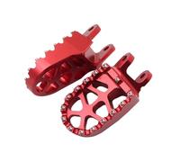 Pedales de pie de Motocicleta CNC Pedales de pie compatibles con CR80R CR85R CRF230L CRF1000L XR 250R 400R 600R 650R Modelos 1989 2020 2019 Rango de año(Rojo)