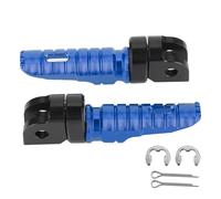 Pedales de pie Delantero Pedales Motocicleta Aleación de Aluminio anodizado Durable GSXS1000FZ VSTROM250 Apariencia de actualización (Azul)
