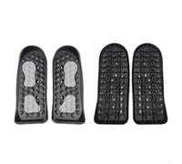 Pedales de pie para máquina elíptica, pedales de entrenamiento elípticos, plástico PP, cinco variantes, compatibles con modelos de 2 agujeros, 3 agujeros, 4 agujeros, color gris, apto para máquinas