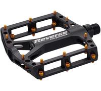 Pedales De Plataforma MTB Montaña Negros CrMo Negro/Dorado