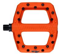 Pedales De Plataforma Raceface Chester Grande Cr-Mo Eje 9/16" Naranja Par