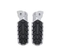 Pedales de reposapiés delanteros y traseros for motocicleta, compatibles con Ducati Multistrada V4/ V4S/ RS/Pikes Peak/Rally V2 V2S 2021(Silver Set)