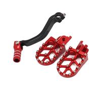 Pedales de reposapiés Palanca De Pie De Cambio De Marchas CNC Motocicleta Reposapiés De Descanso Pedales Estriberas para CRF250R 2010-2013 2014 2015 2016 2017