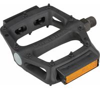 Pedales DMR V6 9/16 Plataforma De Plástico Con Reflectores Negros