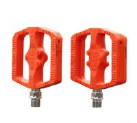 Pedales enfocados en senderos hechos de aleación de aluminio 6061 y plástico para un compromiso consistente en varios tipos de terreno (pedalplástico naranja)