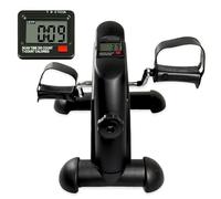 Pedales estáticos para personas mayores, para ejercicio de rehabilitación de piernas y brazos, Pedaleador compacto, portátil y de fácil montaje y uso, Mini bicicleta para ejercicios(Negro) (Negro)