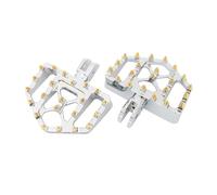 Pedales estriberas Motocicleta Reposapiés Gruesos para Motocicleta, Reposapiés Delanteros Y Traseros, Color Negro para Softail Fatboy Breakout Slim Driver Passenger