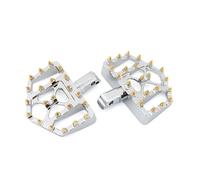 Pedales estriberas Motocicleta Reposapiés Gruesos para Motocicleta, Reposapiés Delanteros Y Traseros, Color Negro para Softail Fatboy Breakout Slim Driver Passenger