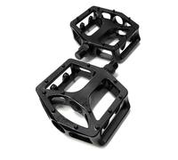 Pareja Pedales Bici 9/16" Flat Antideslizante Bici MTB BMX Negros de Aluminio