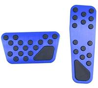 Pedales Freno 2x Pedales coche Accesorios freno acero inoxidable Almohadillas cubierta pedal antideslizantes Piezas automotrices para Chrysler 300 300C 2009~2016 Funda Pedal Freno(Blue)