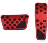 Pedales Freno 2X Pedales Coche Accesorios Freno Acero Inoxidable Almohadillas Cubierta Pedal Antideslizantes Piezas automotrices para Chrysler 300 300C 2009~2016 Cubierta Pedal(Red)