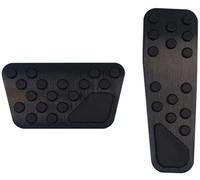 Pedales Freno 2X Pedales Coche Accesorios Freno Acero Inoxidable Almohadillas Cubierta Pedal Antideslizantes Piezas automotrices para Chrysler 300 300C 2009~2016 Cubierta Pedal(Black)