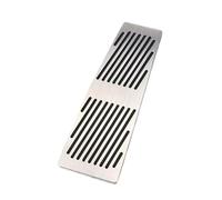 Pedales Freno Accesorios de coche para E60, E61, E63, E64, E70, para M5, M6, F01, F02 y F03, pedales de acelerador, freno y reposapiés, estilo Gas Funda Pedal Freno(No Drill Rest Silver)