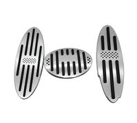 Pedales Freno Cubierta Pedal Freno Acelerador Aluminio para Coche Almohadillas Antideslizantes para Mini para Cooper para Countryman para Clubman JCW S R56 R60 R61 Cubierta Pedal(3 Piece)