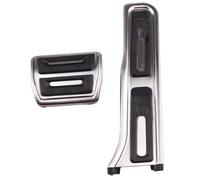 Pedales Freno Cubierta pedal freno acelerador Cubierta almohadillas pedales automóvil para Vw para Passat para Touran para Scirocco Acero inoxidable antideslizante Funda Pedal Freno
