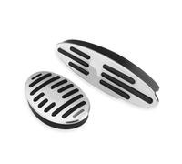 Pedales Freno Cubierta pedal reposapiés automóvil para MINI para Cooper para Countryman accesorios F60 R60 para Clubman F54 R55, para One, R50, R53, R61, F55, F56 Funda Pedal Freno(2piece Grey Jack)