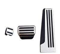Pedales Freno Cubiertas para pedales freno acelerador coche reposapiés almohadillas antideslizantes para Infiniti G25 G35 G37 Funda Pedal Freno(AT 3piece)