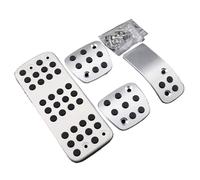 Pedales Freno Kit de cubierta de pedales de embrague y freno para Peugeot 206 206CC CC AT MT (año 2005 2006 2007 2008 2009) Funda Pedal Freno(MT)
