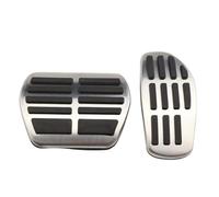 Pedales Freno Para Talisman Para Samsung SM6 2015~2022 Almohadillas de apoyo para pies antideslizantes sin perforaciones Pedales de acero inoxidable para automóvil Funda Pedal Freno(2piece)