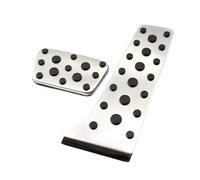 Pedales Freno Pedales de acero inoxidable coche para Toyota Mark X II X120 X130 2004~2017, cubierta de pedal de apoyo antideslizante para acelerador y freno Funda Pedal Freno(2 piece)