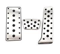 Pedales Freno Pedales de acero inoxidable coche para Toyota Mark X II X120 X130 2004~2017, cubierta de pedal de apoyo antideslizante para acelerador y freno Funda Pedal Freno(3 piece)