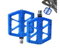 Pedales ligeros - Pedales antideslizantes que absorben los golpes, reposapiés de ciclismo planos para montar en senderos, componente de bicicleta, accesorio de ciclismo con acabado de aleación