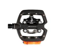 LOOK Cycle - Pedales de Bicicleta Geo Trekking Roc Vision - Pedales Híbridos de Aluminio Ultra Resistentes - 1 Cara sin Calapies, 1 Cara Plana - Sistema de Calapie - Ideal para Uso Off-Road
