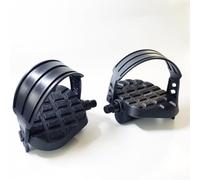 Pedales magnéticos para bicicleta estática de 9/16 y 1/2 pulgadas, diseño antideslizante de polipropileno negro para uso en interiores y gimnasio en casa (9/16PP)