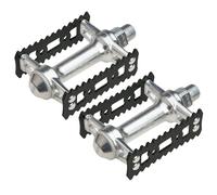 Pedales MKS Sylvan Stream Negro Plata Para Bicicleta De Ruta De Piñón Fijo