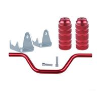 Pedales modificados para motocicleta, accesorios de aleación de aluminio diseñados para scooters (rojo)