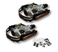 Pedales MTB Doble Función Pint Cierre Rápido + Tacos SPD Bici Aluminio Bike
