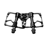 Pedales MTB Pedal de Fibra Carbono for Bicicleta Carretera, rodamiento aleación Aluminio, Antideslizante, Accesorios for montaña(098 Black 3 Bearing)