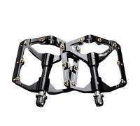 Pedales MTB Pedal de Fibra Carbono for Bicicleta Carretera, rodamiento aleación Aluminio, Antideslizante, Accesorios for montaña(3 Bearing Black)