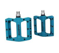 Pedales MTB Pedales de Bicicleta Fibra de Nylon Pedal de Bicicleta de montaña Ultra Ligera 4 Colores Big Foot Road Bike Roing Pedals Piezas de Ciclismo Pedales Bicicleta MontañA(Blue)