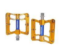 Pedales MTB Pedales de Bicicleta montaña Aluminio, Pedales Plataforma for Carretera, Accesorios Ciclismo(V10-Gold Blue)