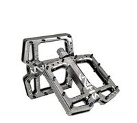 Pedales MTB Pedales de Bicicleta Rodamientos MTB Antideslizantes Ultraligeros Aluminio Montaña Carretera Bicicleta Plataforma Accesorios Ciclismo(Titanium Color)