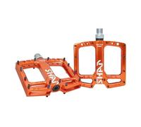 Pedales MTB Pedales de Bicicleta Rodamientos MTB Antideslizantes Ultraligeros Aluminio Montaña Carretera Bicicleta Plataforma Pedales Accesorios de Ciclismo Pedales Bicicleta MontañA(Orange)