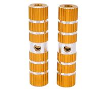 Pedales para Bicicleta, Eje y Reposapiés en Aleación de Aluminio, 10cm - Diseño Sólido y Antideslizante, Compatible con Eje Trasero, Uso Resistente y Seguro (Clima)