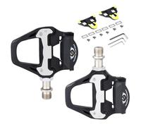 Pedales para bicicletas de carretera, pedales de bicicleta de carretera, abrazos y pedales autobloqueantes -pedales automáticos, resistentes al desgaste y lágrimas y no se desliza, tensión ajustable