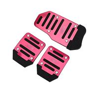 Pedales para Coche 3 Piezas Pedales Antideslizantes para vehículos Juego de Fundas para Pedales aleación de Aluminio Estilo para Coche Almohadillas para transmisión Manual.