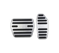 Pedales para Coche Compatible Con Nissan Para Kicks SV P15 2018-2024 Pedales Coche Acelerador Freno Combustible Antideslizante Cubiertas Aleación Sin Perforación(Silver)