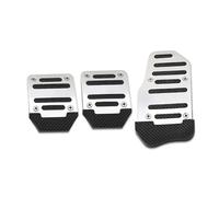 Pedales para Coche Compatible Con Toyota Para Aygo A Golf 5 Ibiza Dacia Plumero Pedal Coche Antideslizante Aluminio Universal(MT Silver)
