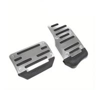 Pedales Para Coche Pedal Automotriz De Aleación Aluminio Tipo Universal Modificado Freno Acelerador Embrague Almohadilla Antideslizante(Automatic-Silvery)