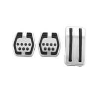 Pedales para Coche Pedales Pie Coche Compatible Con Ford Compatible Focus 3 MK3 III 2011-2018 Freno Acelerador Gas Almohadilla Cubierta Pedal Sin Perforación Acero Inoxidable(3 pcs)