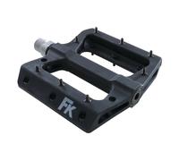 Pedales para fixie FK, FK-291. Plataforma BMX. Nailon. Pins. 9/16" Cr-Mo CNC. Negro