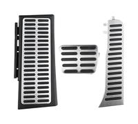 Pedales para Q3 2013 2014 2015 2016 2017 2018 LHD Reposapiés Pedales Coche Cubierta Acero Inoxidable(3pc AT with Rest)